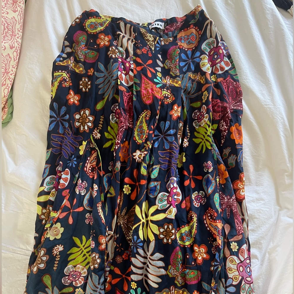 Rixo Georgia Skirt - Tropical print, size UK 12